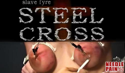 BrutalMaster   Slave Fyre   Steel Cross m - BrutalMaster - Slave Fyre - Steel Cross, bdsm, tit torture
